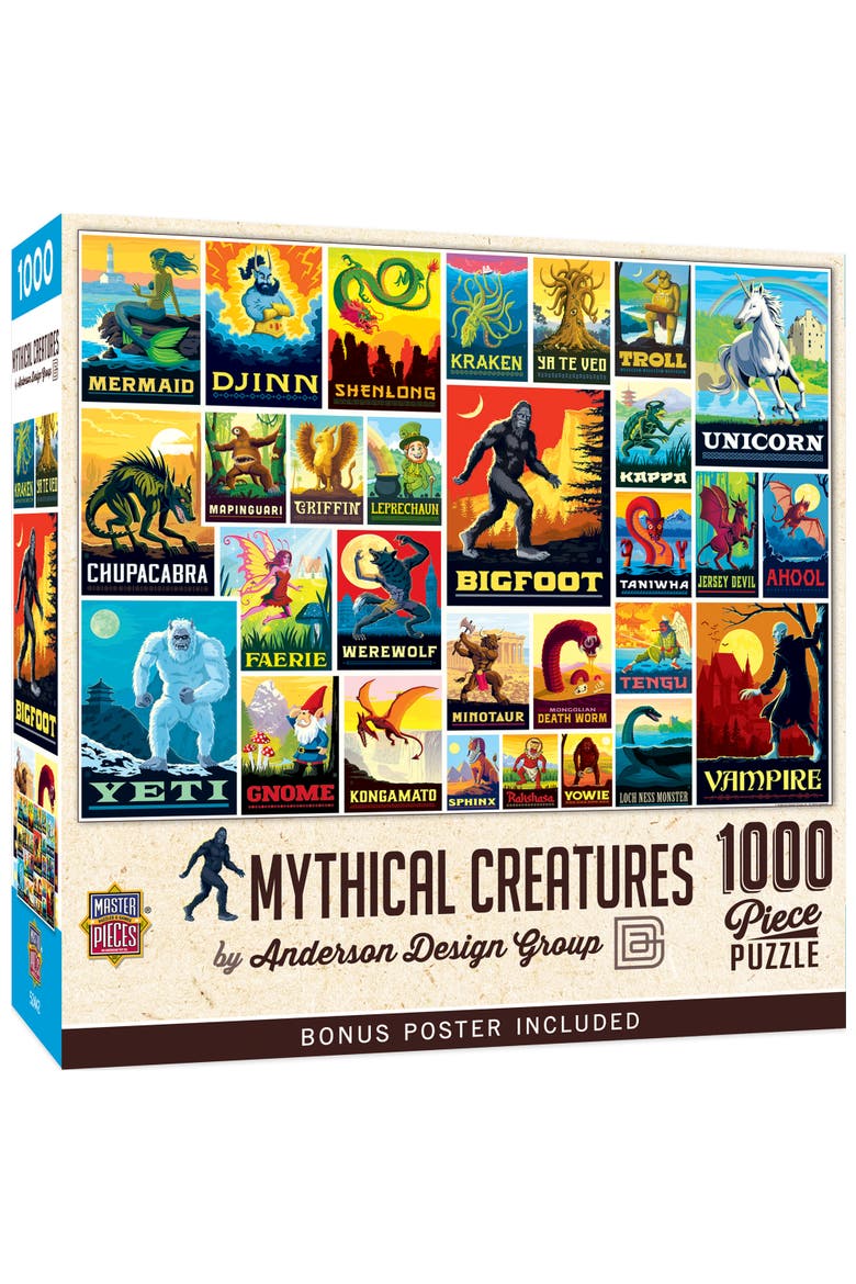Mythical Creatures 1000 Piece Puzzle, Main, color, Multicolor