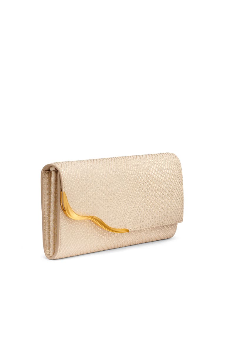 Malverne Wristlet, Alternate, color, Metallic Bone