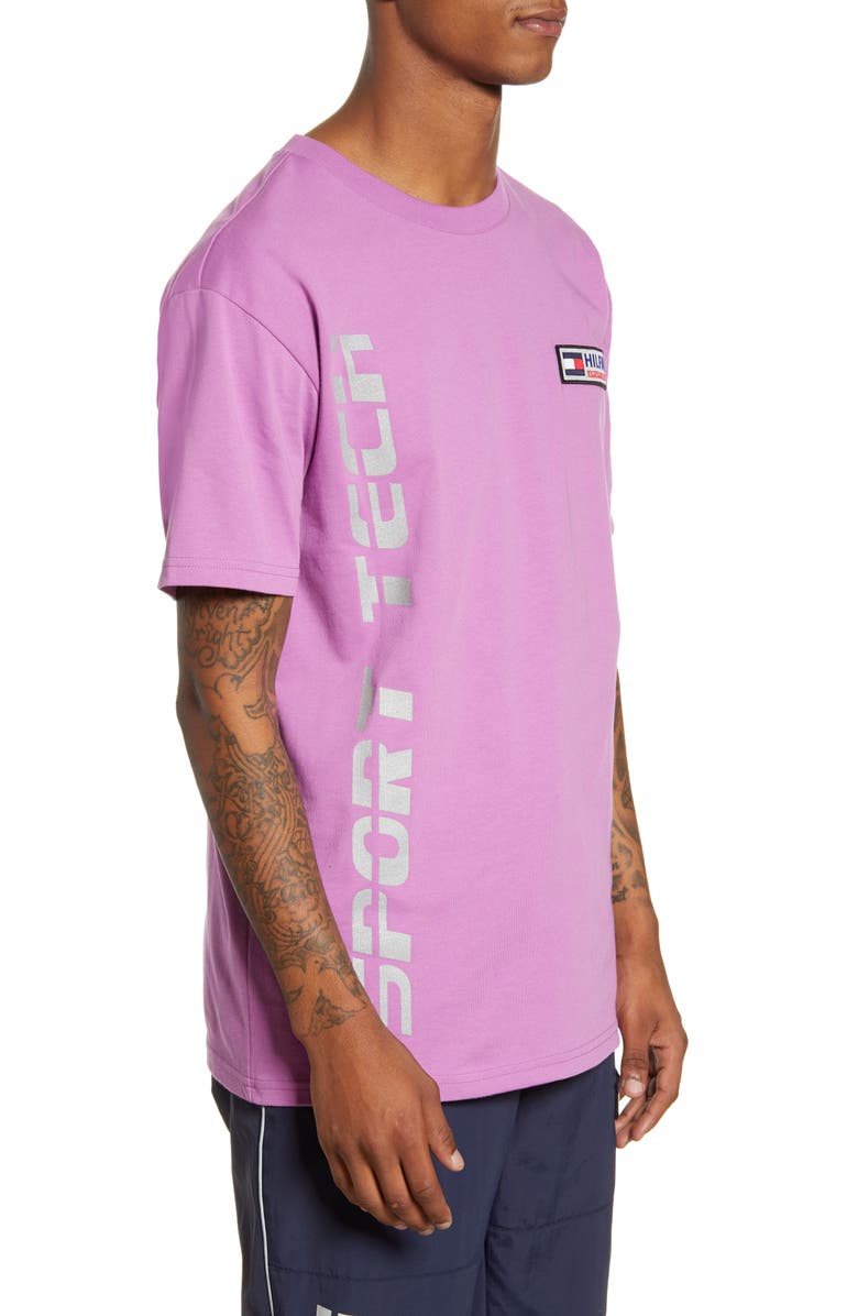 TOMMY JEANS TJM Sport Tech Logo Patch T-Shirt, Alternate, color, 