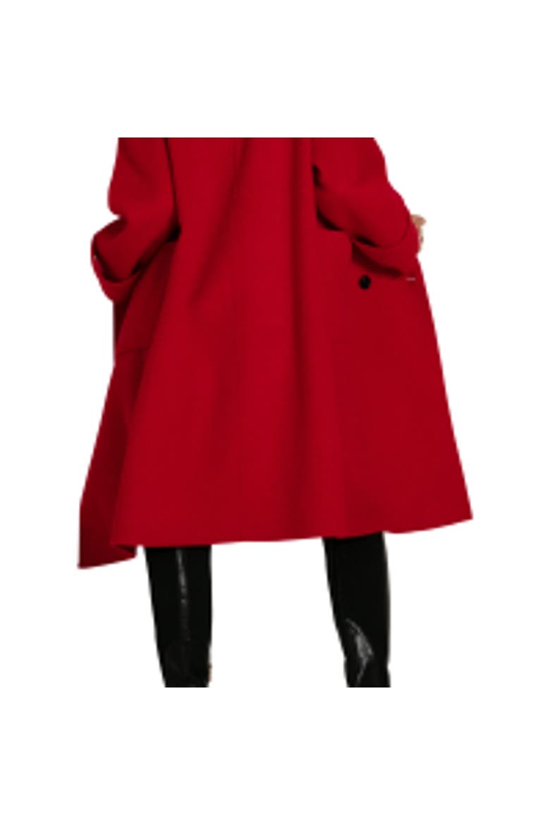 Rumour Has It Oversized Wool Blend Coat, Alternate, color, Red
