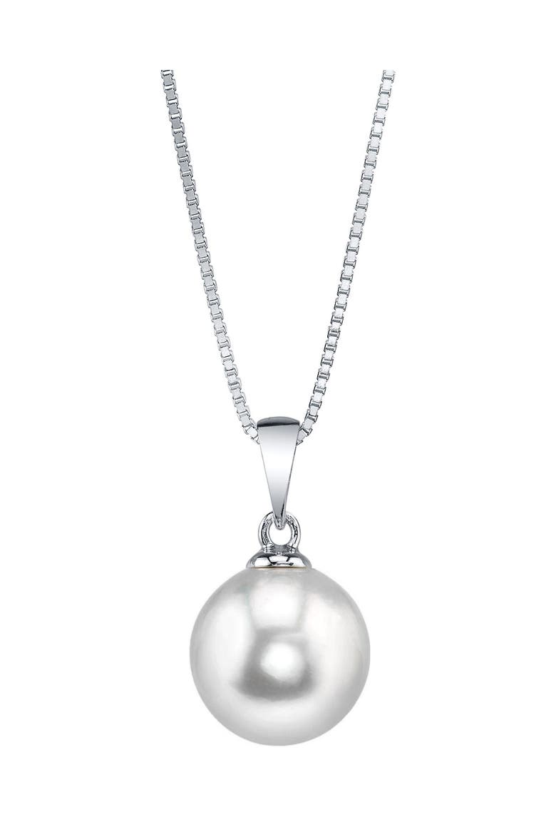 White Freshwater Pearl Sydney Pendant, Main, color, Sterling Silver
