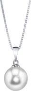 The Pearl Source White Freshwater Pearl Sydney Pendant