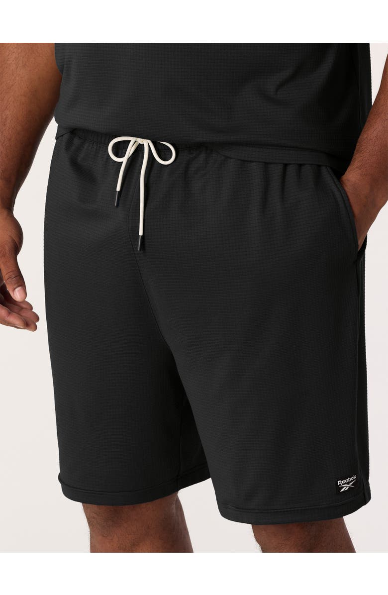 Reebok Big & Tall Performance Piped Shorts, Alternate, color, Black