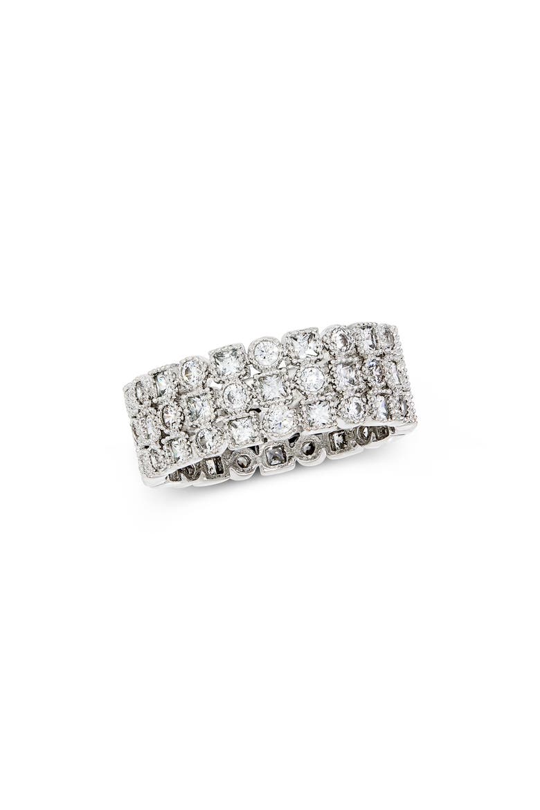 Multi Shape Wide Band Ring, Main, color, WHITE