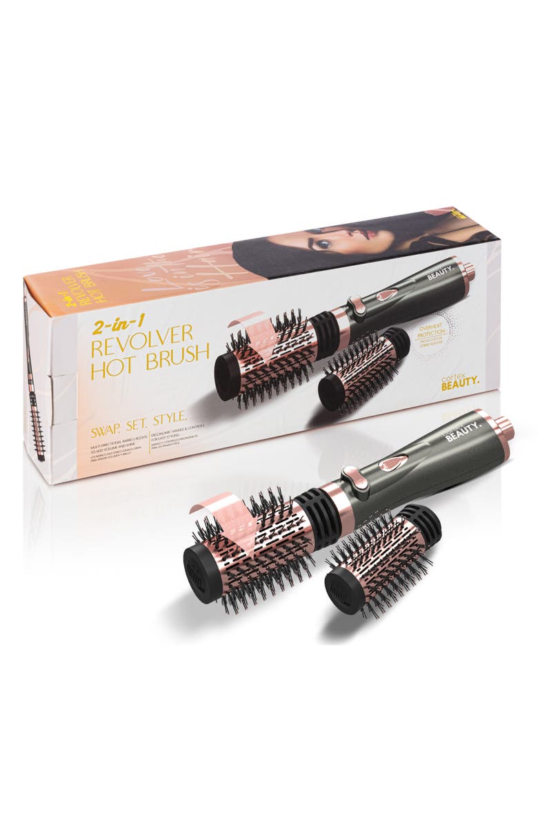 CORTEX BEAUTY 2-in-1 Revolving Hot Brush, Alternate, color, Multi