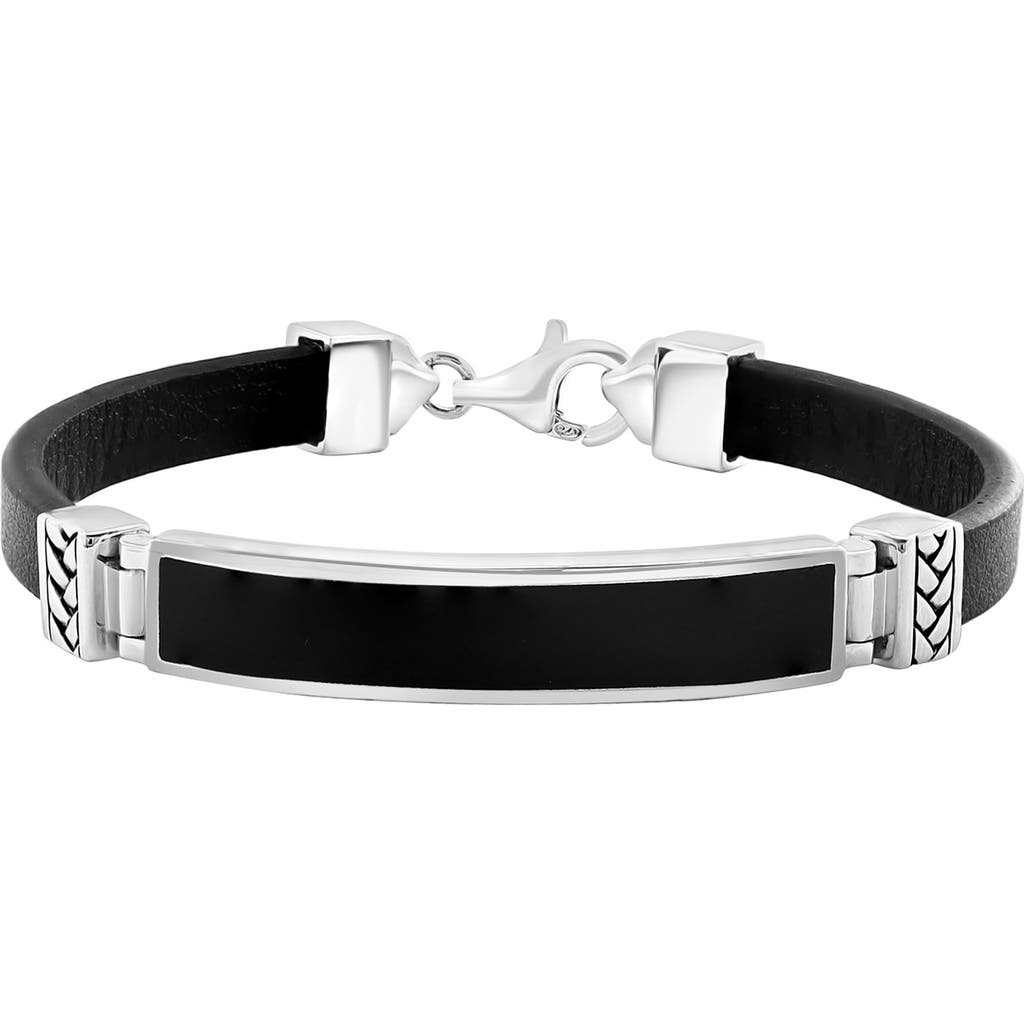 Effy Sterling Silver & Onyx Bracelet In Black