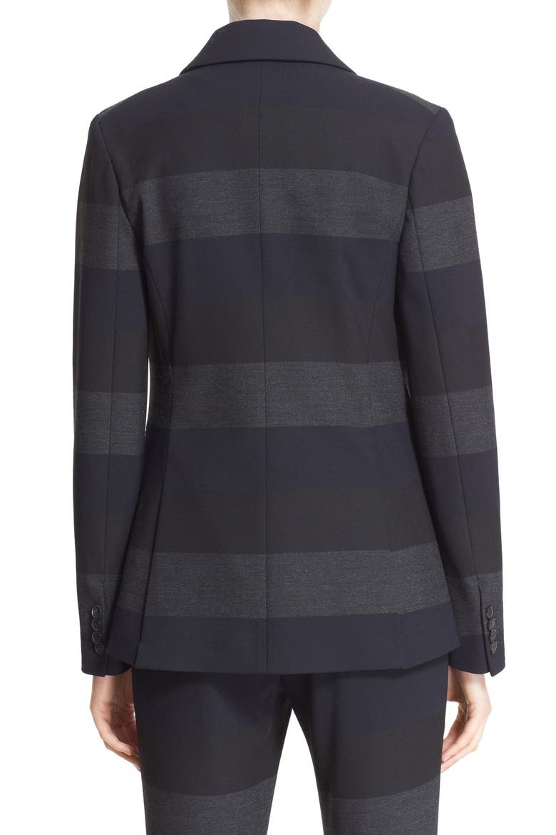 'Kanae Khan' Stripe Blazer, Alternate, color, GREY STRIPE