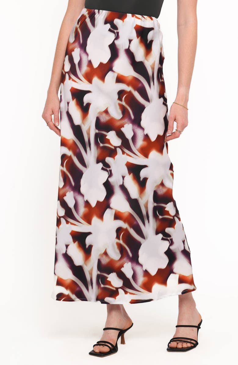 Petal & Pup Cheryl Print Maxi Skirt, Alternate, color, Blurred Floral
