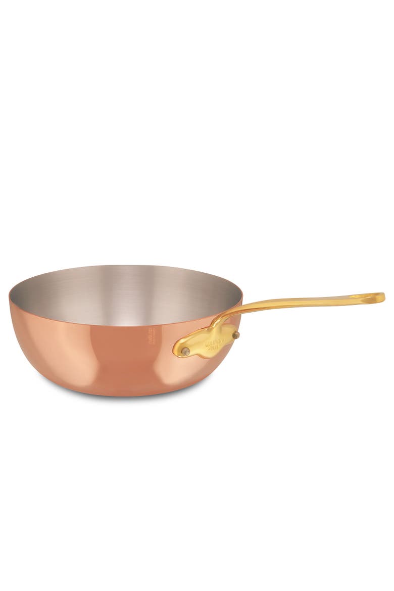 M'Heritage 150 B Copper & Stainless Steel Curved Splayed Sauté Pan With Lid, 3.5-Quart, Alternate, color, Copper