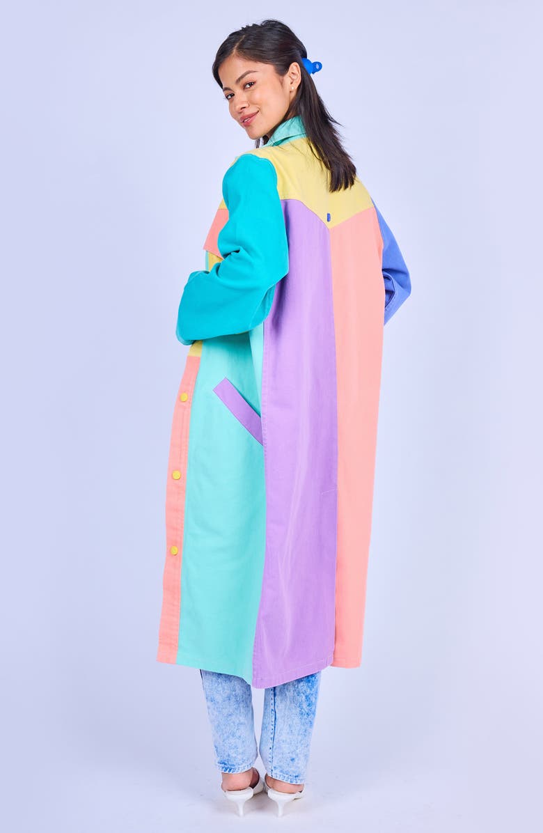 MOKUYOBI Denim Duster, Alternate, color, Stellar Night