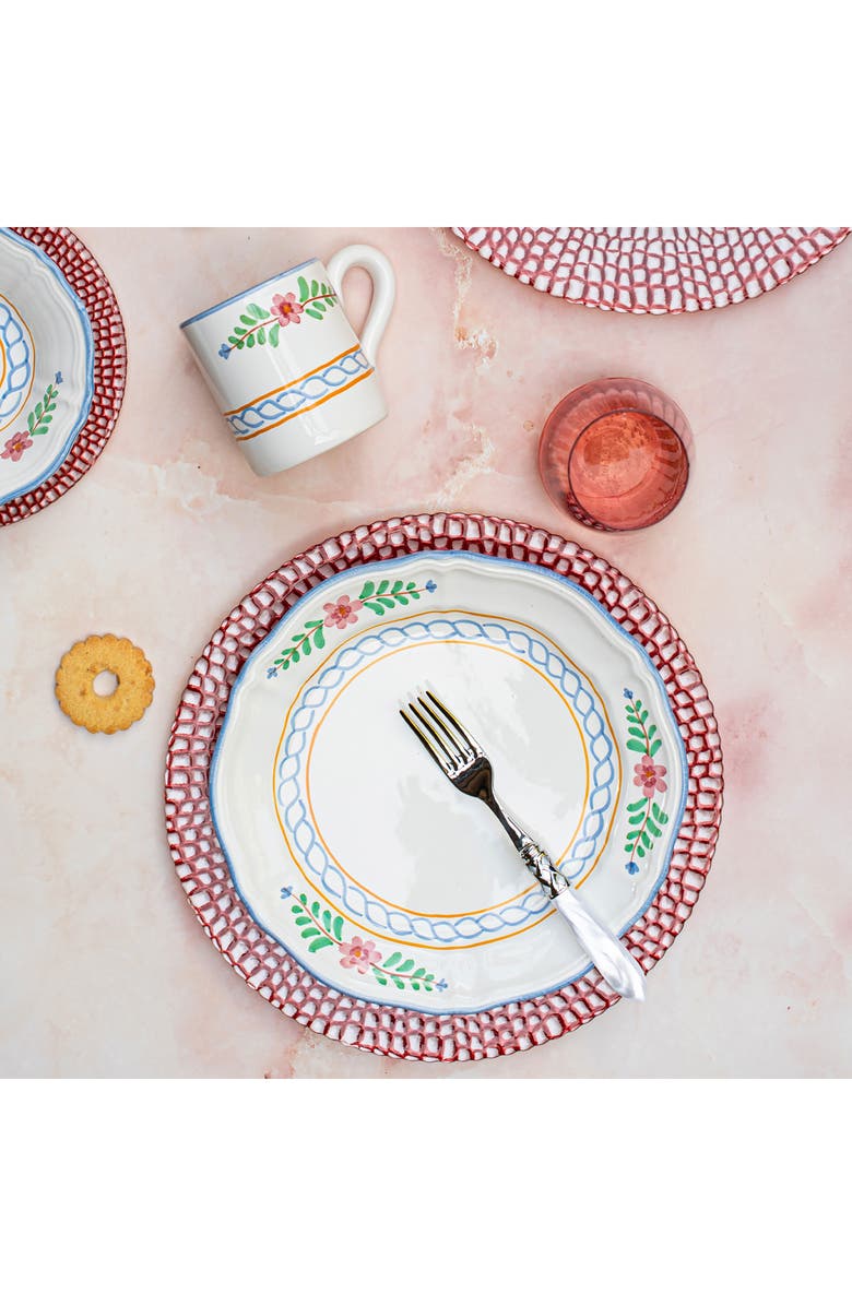VIETRI Bella Rosa Dinner Plate, Alternate, color, Multi