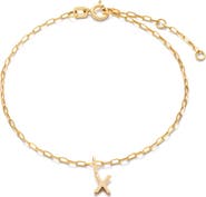 Ana Luisa Gold Charm Letter Bracelet