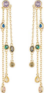 EYE CANDY LOS ANGELES Cascade Pastel Rainbow Drop Earrings