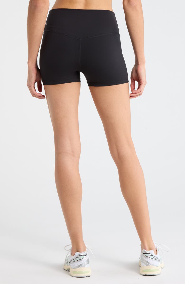 Zella Luxe Lite Bike Shorts, Alternate, color, Black