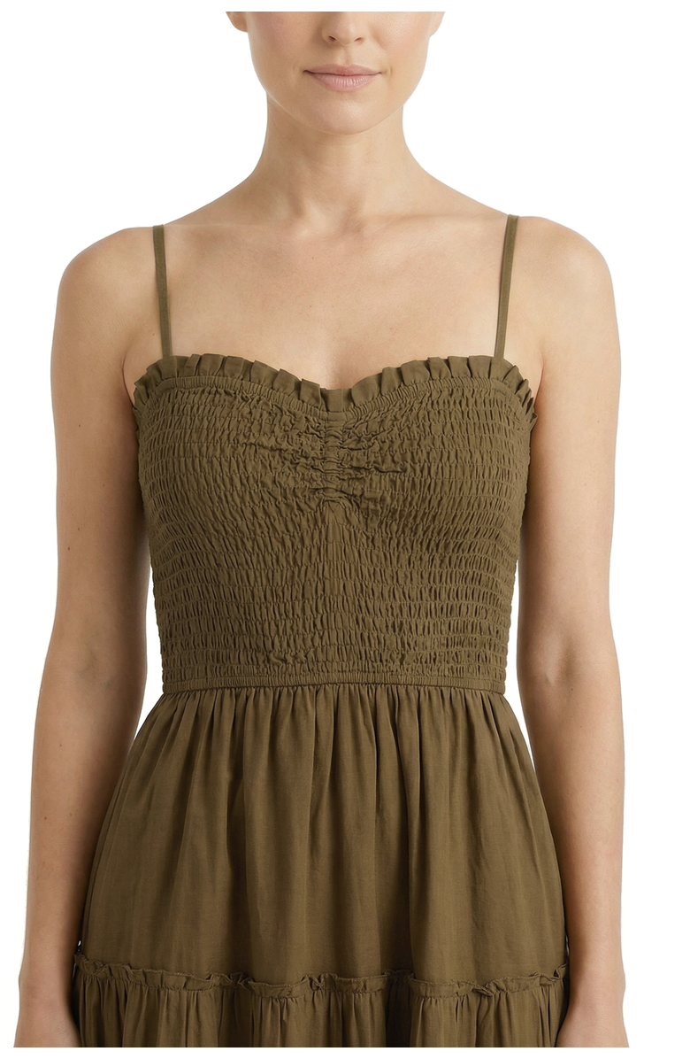 Change of Scenery Cecilia Smocked Tiered Maxi Dress, Alternate, color, Martini