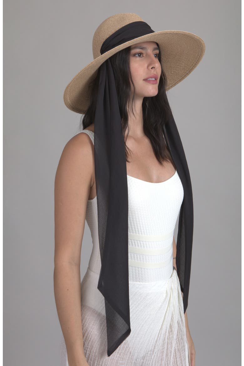 Cassidy Packable Straw Hat, Alternate, color, SAND