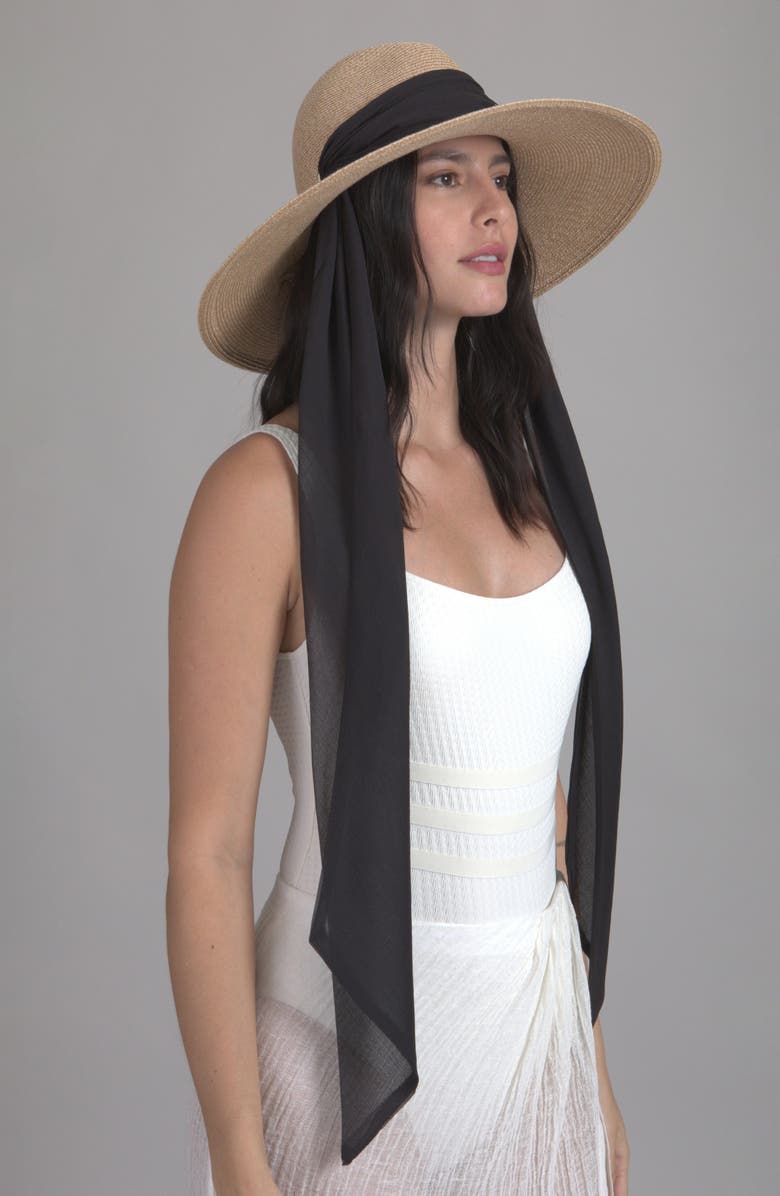 Eugenia Kim Cassidy Packable Straw Hat, Alternate, color, Sand