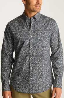 Everyday Slim Fit Microcheck Stretch Cotton Button-Down Shirt