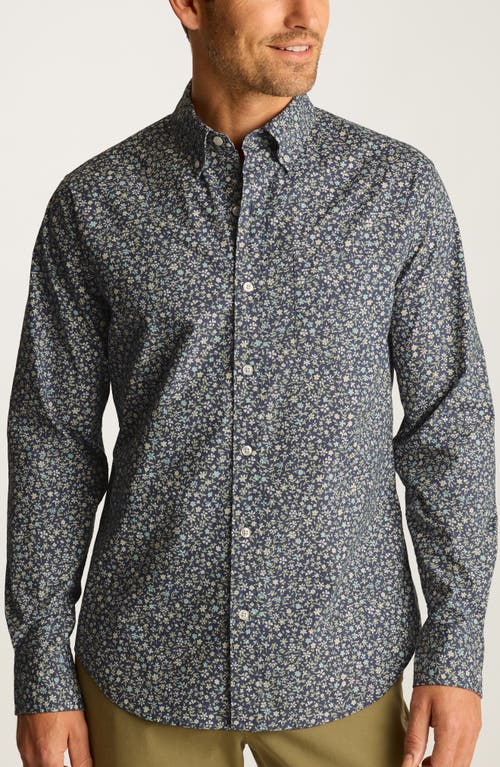 Bonobos Everyday Slim Fit Floral Stretch Cotton Button-down Shirt In Gray