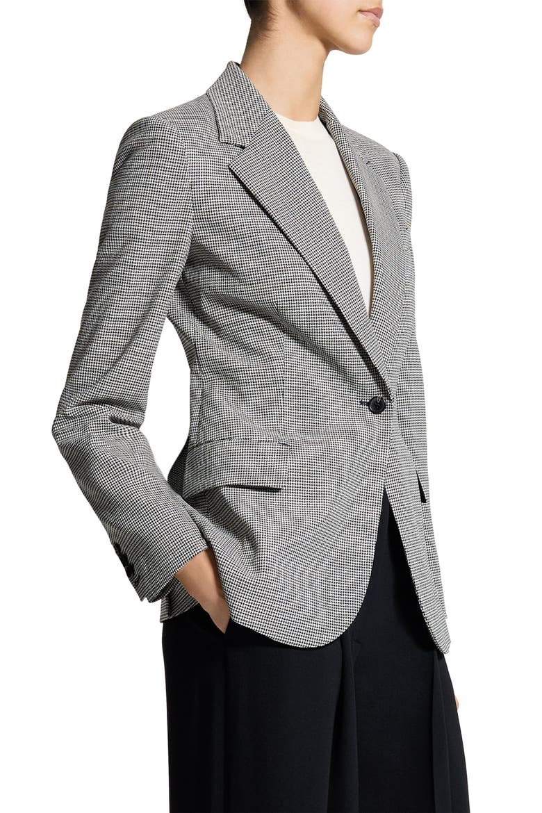 Lynnia Houndstooth Blazer, Alternate, color, BLACK MULTI
