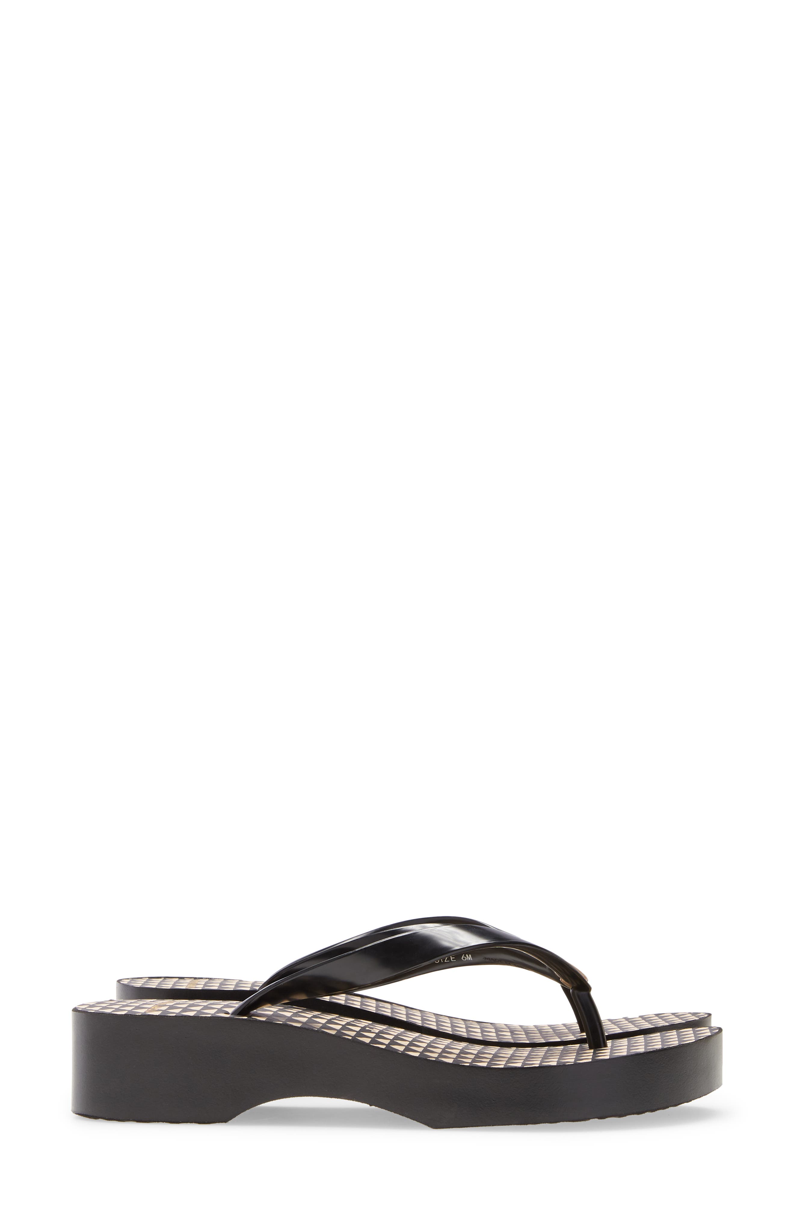 Wedge Flip Flop, Alternate, color, TRIANGLE GEO VISCOSE