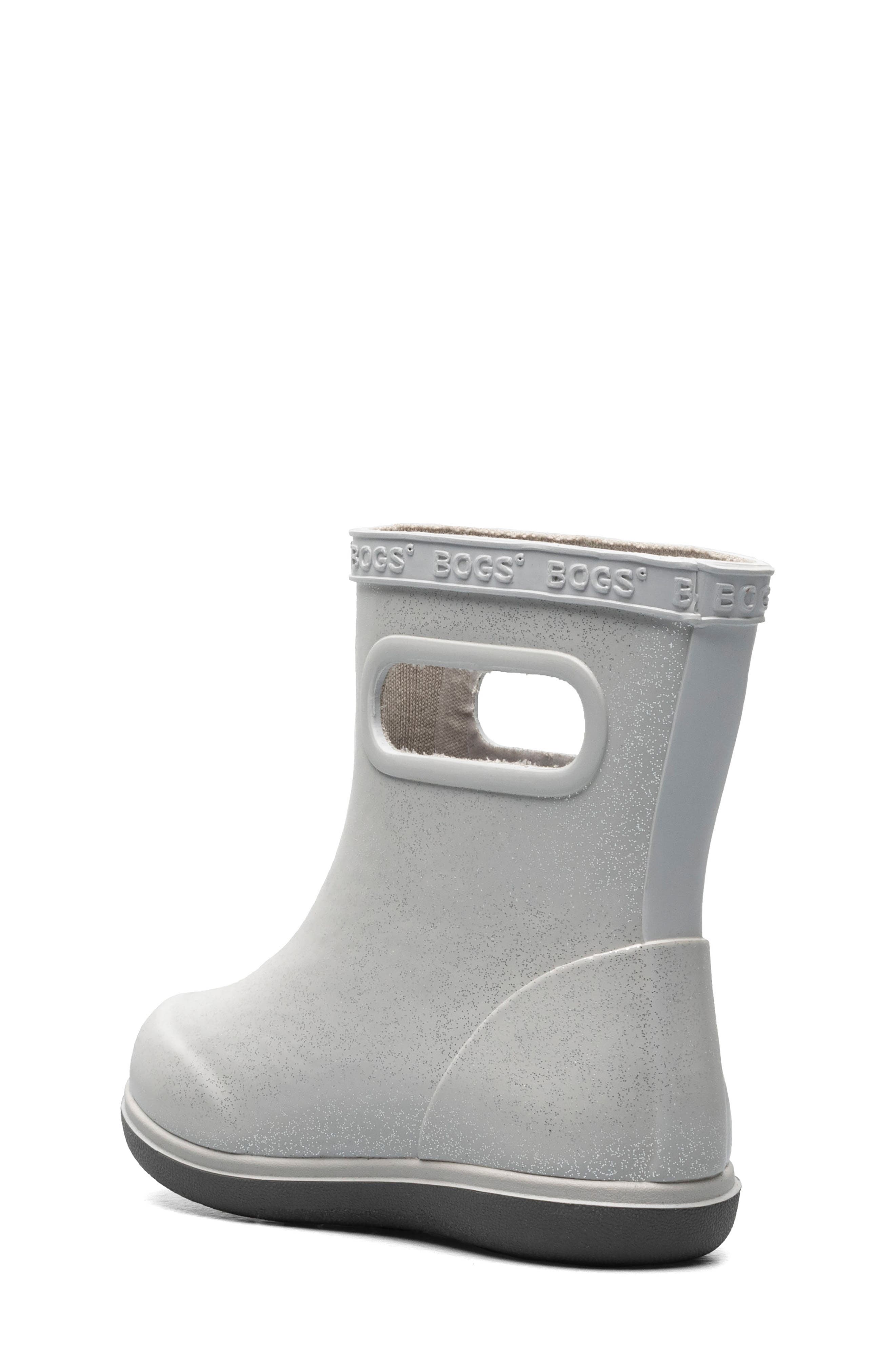Skipper II Waterproof Rain Boot, Alternate, color, SILVER