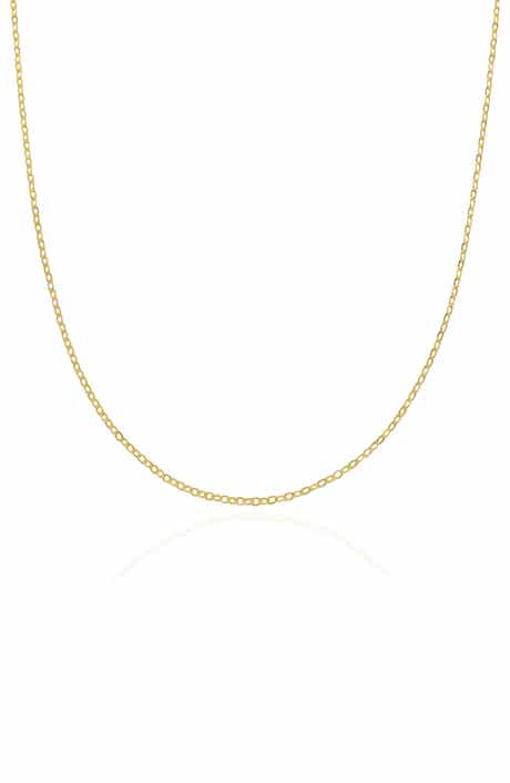 BEST SILVER 14K Gold Chain Necklace