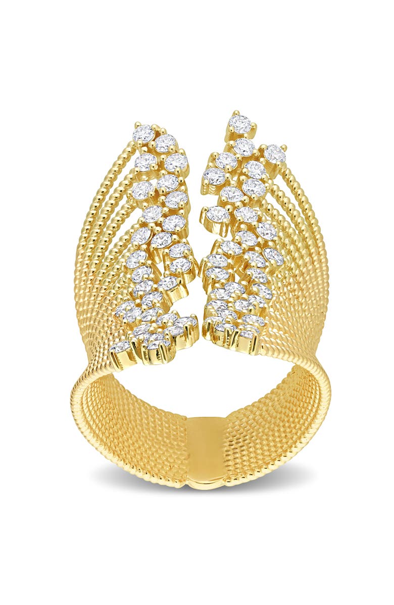 Julianna B. Diamond Multi-Row Open Ring 14k, Alternate, color, 14K Yellow Gold