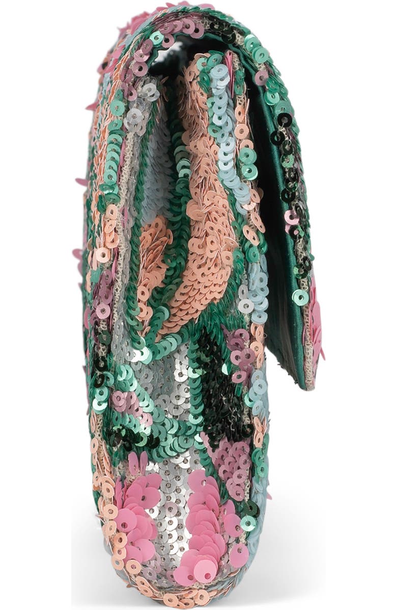 Jeffrey Campbell Disco Sequin Clutch, Alternate, color, Teal Multi