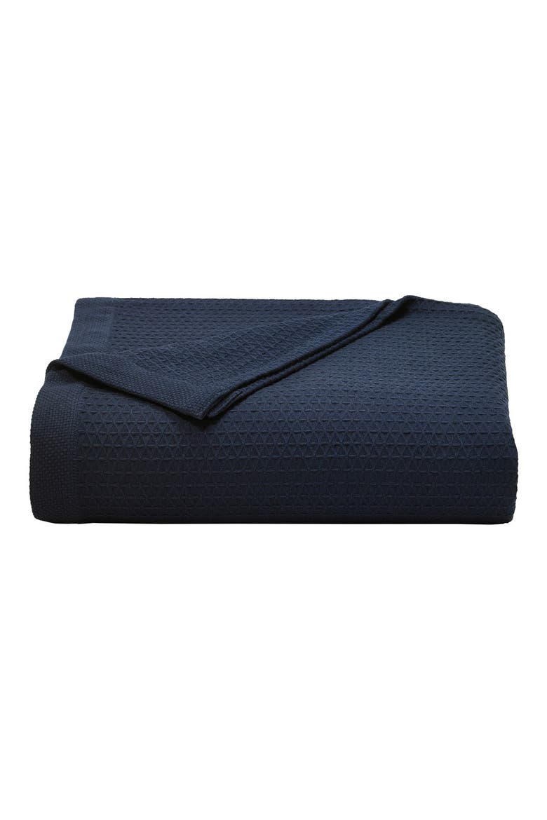 'Baird' Cotton Blanket, Main, color, NAVY