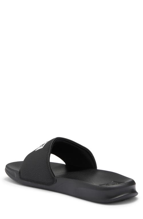 Reef One Slide Sandal In Black/white