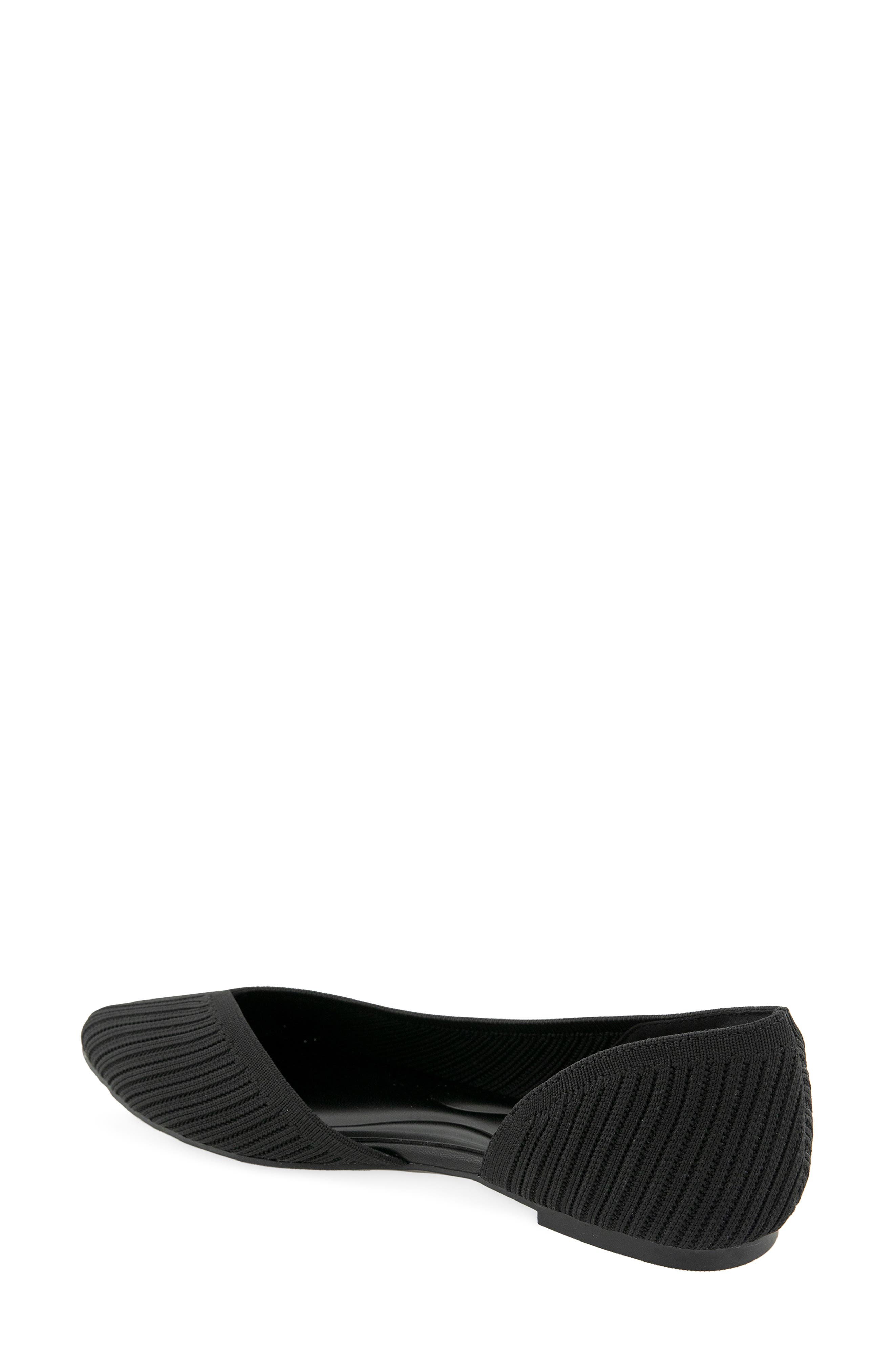 Gavah D'Orsay Flat, Alternate, color, BLACK