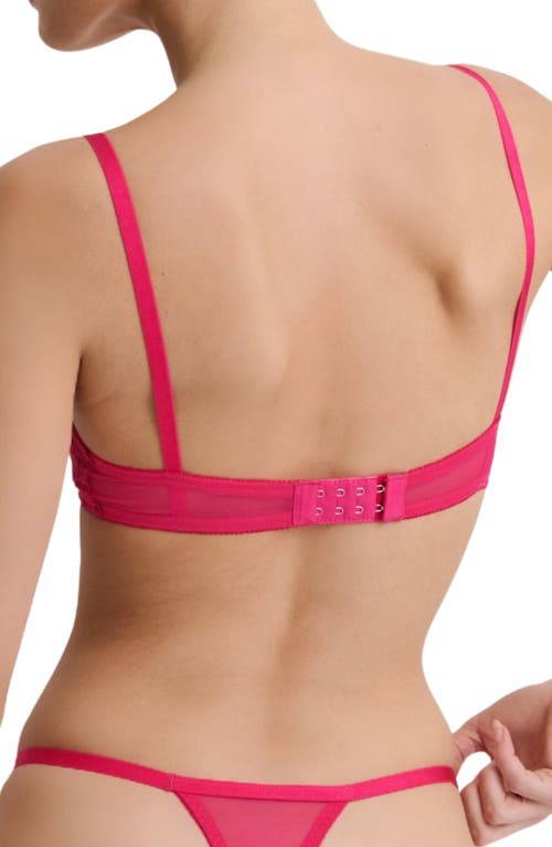 KAT THE LABEL KAT THE LABEL ANNABELLE EMBROIDERED MESH UNDERWIRE BRA 