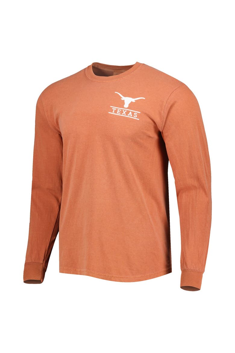 Men's Texas Orange Texas Longhorns Circle Campus Scene Long Sleeve T-Shirt, Alternate, color, Burnt Orange