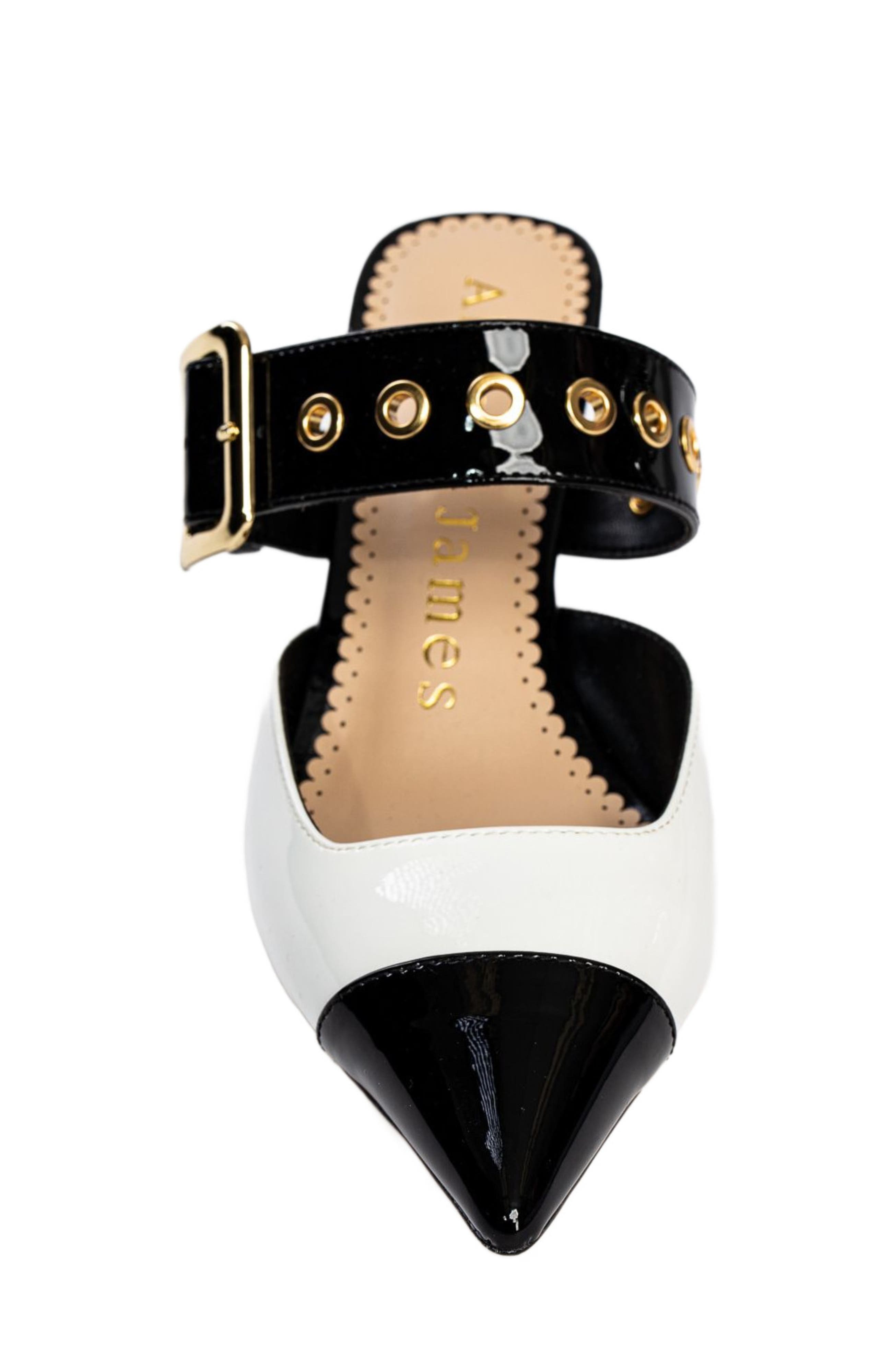 Allegra James Ariana Patent Leather Mule Pump, Alternate, color, 