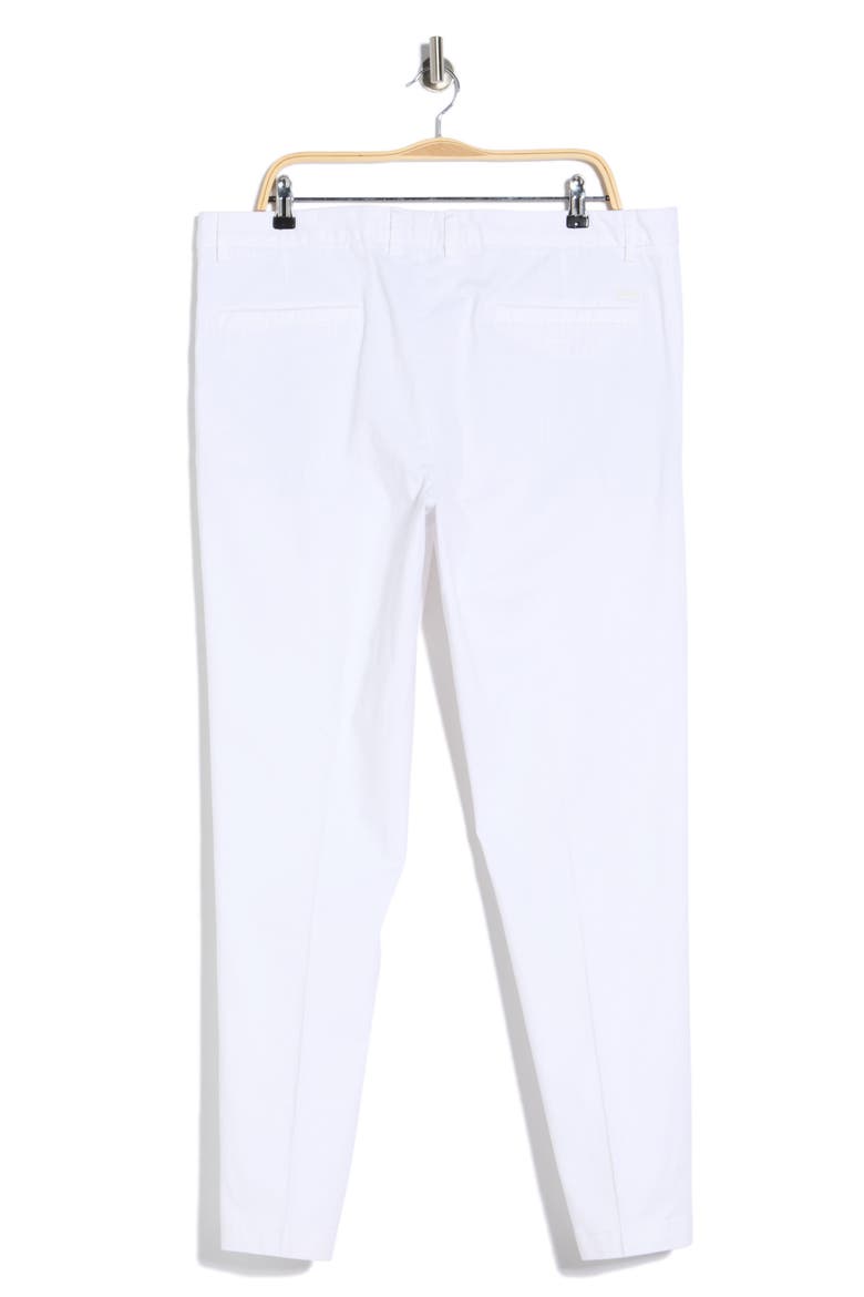 Kane Stretch Cotton Chino Pants, Alternate, color, WHITE