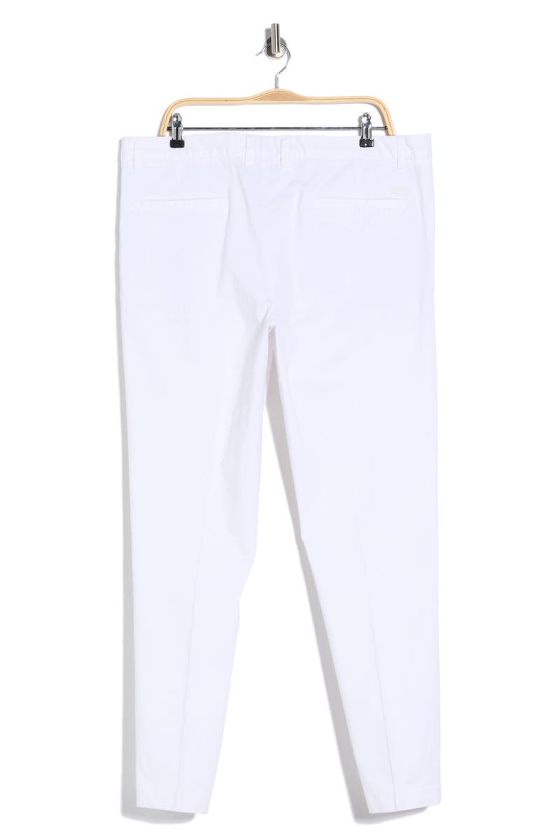 BOSS Kane Stretch Cotton Chino Pants, Alternate, color, White