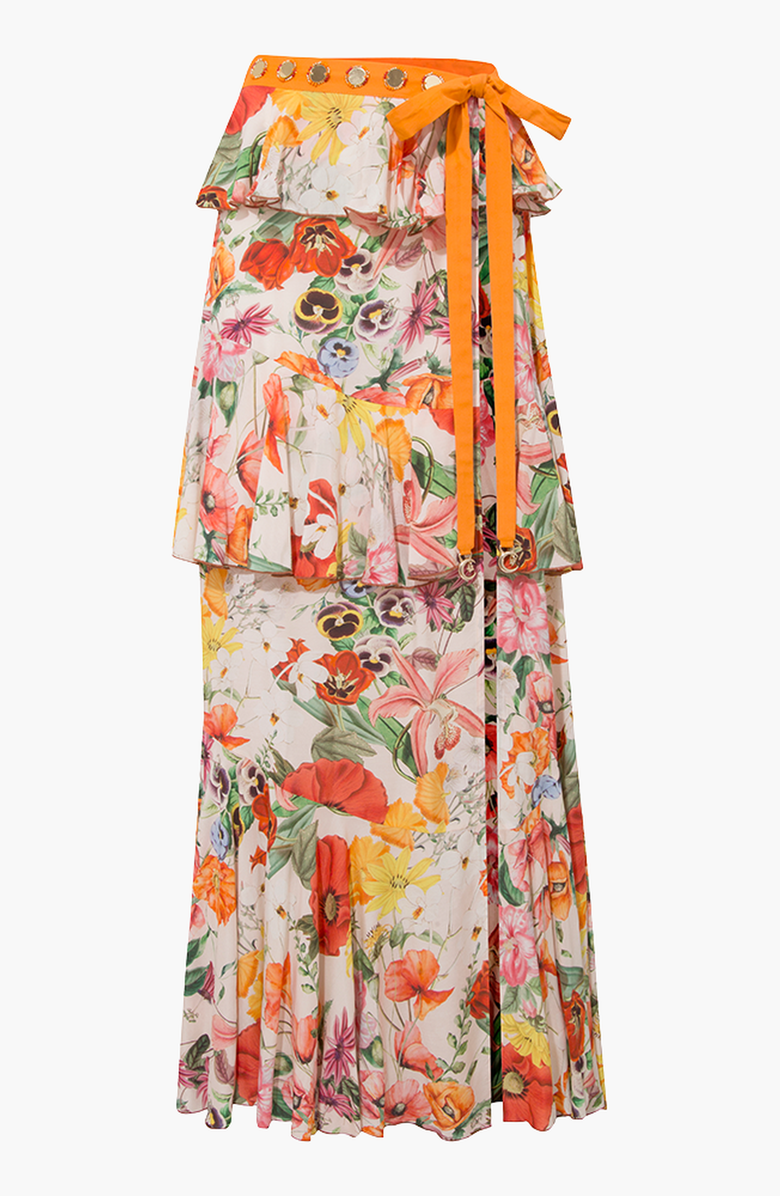 Luna B Sally Skirt, Alternate, color, Printed Ecru