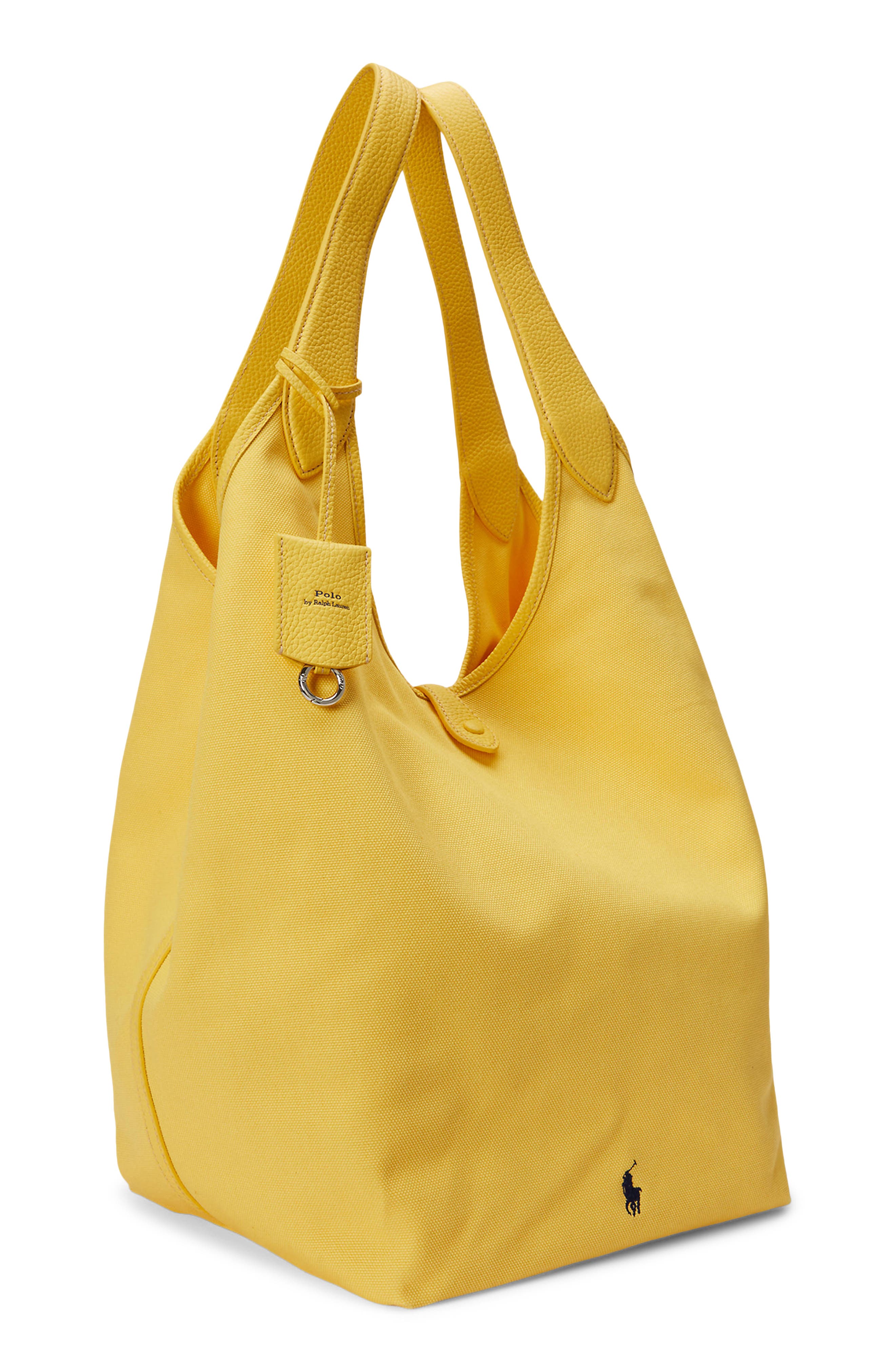 Polo Ralph Lauren Large Polo Play Canvas Tote, Alternate, color, Yellow