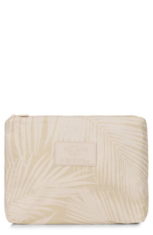 Aloha Collection Mid Areca Water Resistant Tyvek® Zip Pouch In Multi