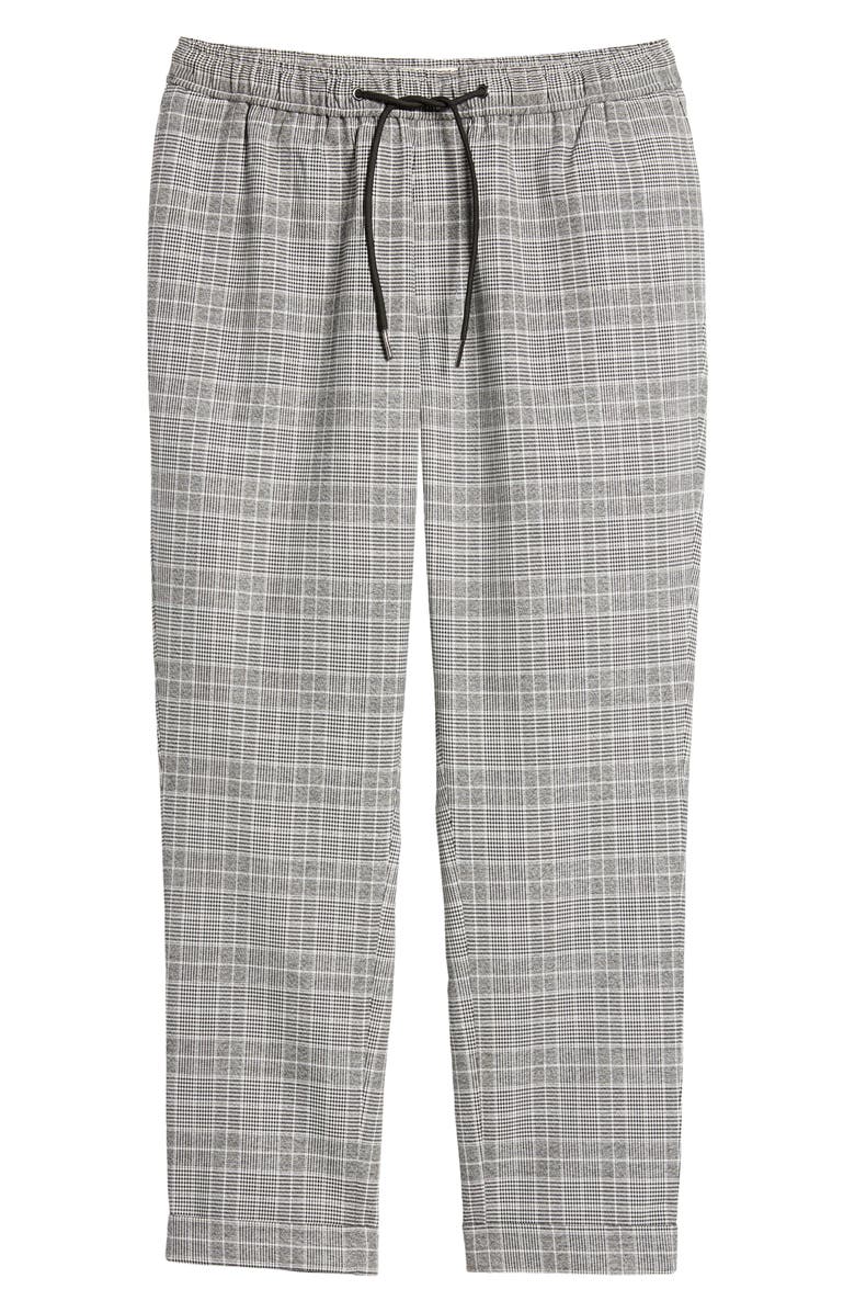 Open Edit Men's E-Waist Plaid Stretch Pants, Alternate, color,