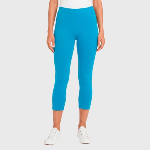 Women's Soft 100% Cotton Everyday Wear Capri Leggings