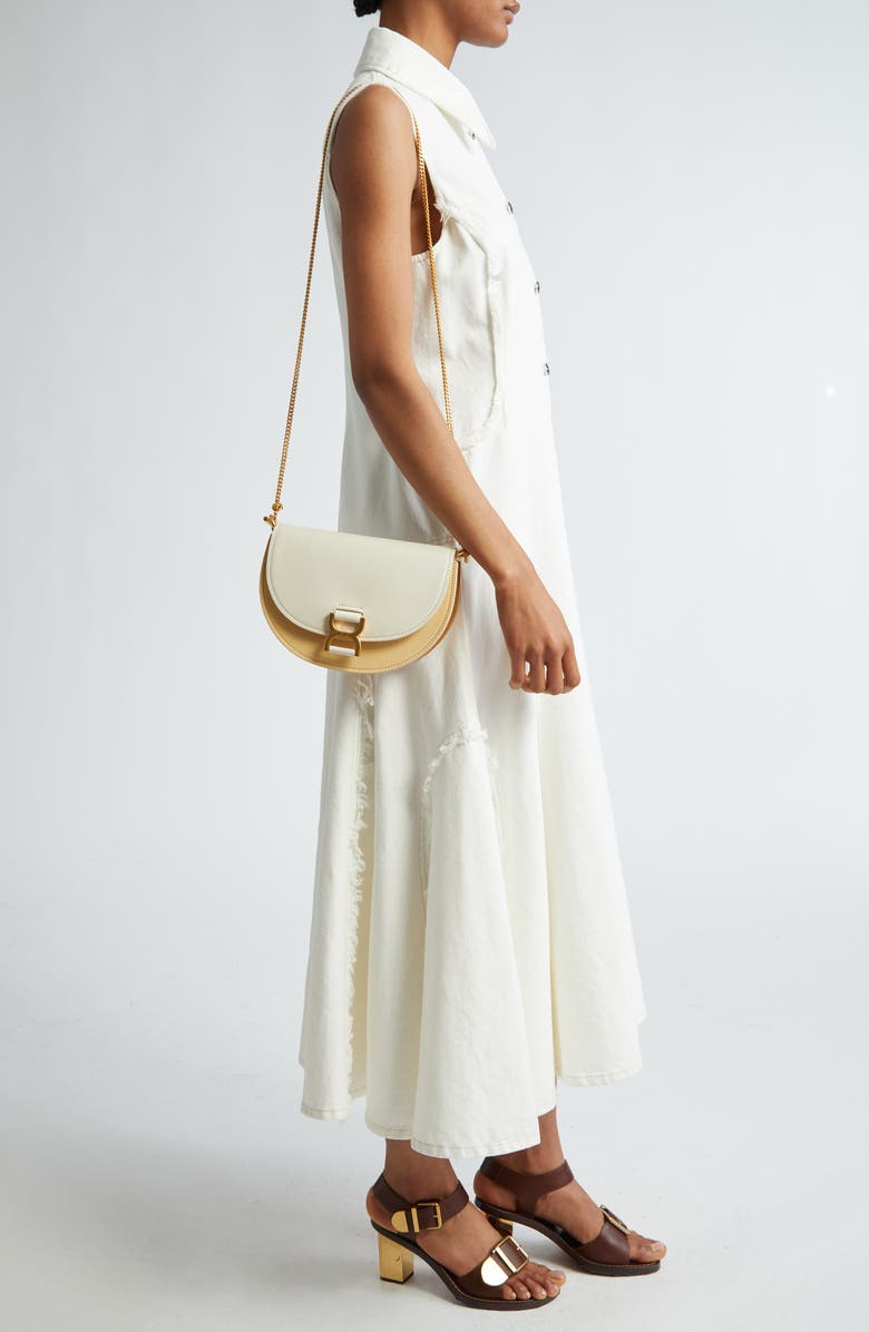 Chloé Small Marcie Colorblock Leather Top Handle Bag, Alternate, color,