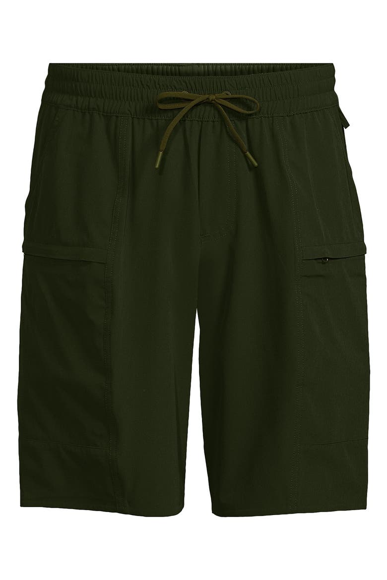9 Inch Packable Cargo Swim Shorts, Main, color, Dark Cilantro Green
