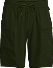 Lands' End 9 Inch Packable Cargo Swim Shorts