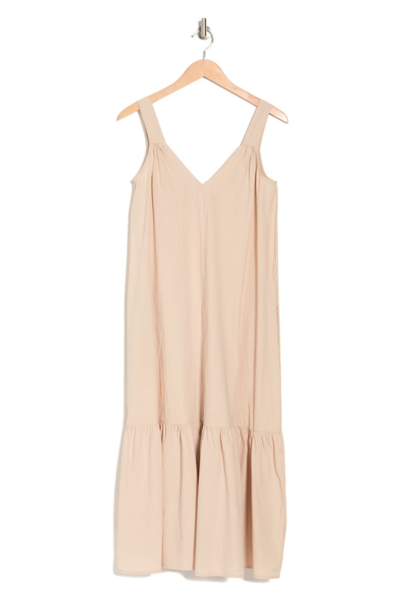 Meadow Flounce Hem Dress, Alternate, color, CLAY