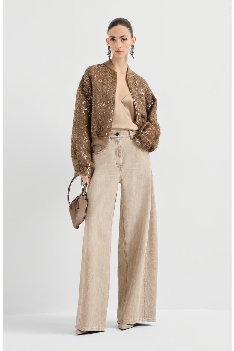 Authentic denim trousers, Alternate, color, Beige