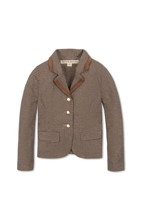 Kids' Organic Brushed Cotton Dress Blazer