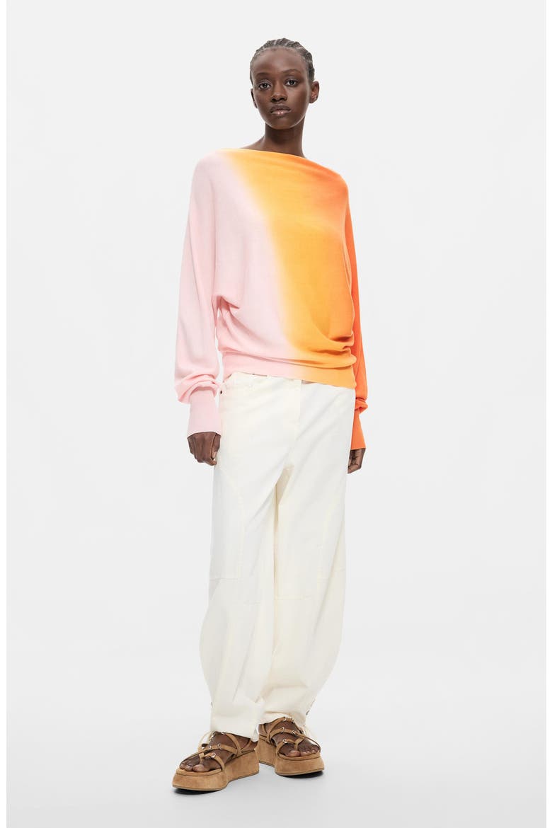 Gradient Effect Knit Sweater, Alternate, color, ORANGE