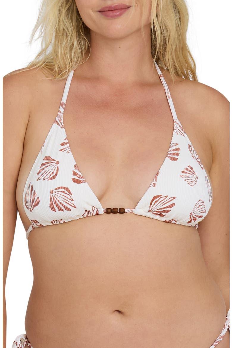 Sandy Shells Remi Triangle Bikini Top, Main, color, SALT CRYSTAL